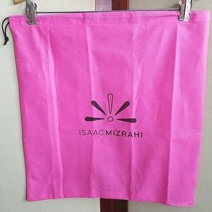 Pair of Isaac Mizrahi Recycled Dust Bags Pink